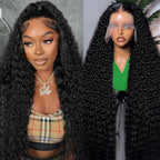 Long Deep Wave Human Hair Wig | HD Lace, 220% Density