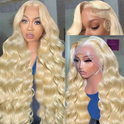 613 Blonde Body Wave Human Hair Lace Front Wig