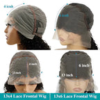 Long Deep Wave Human Hair Wig | HD Lace, 220% Density