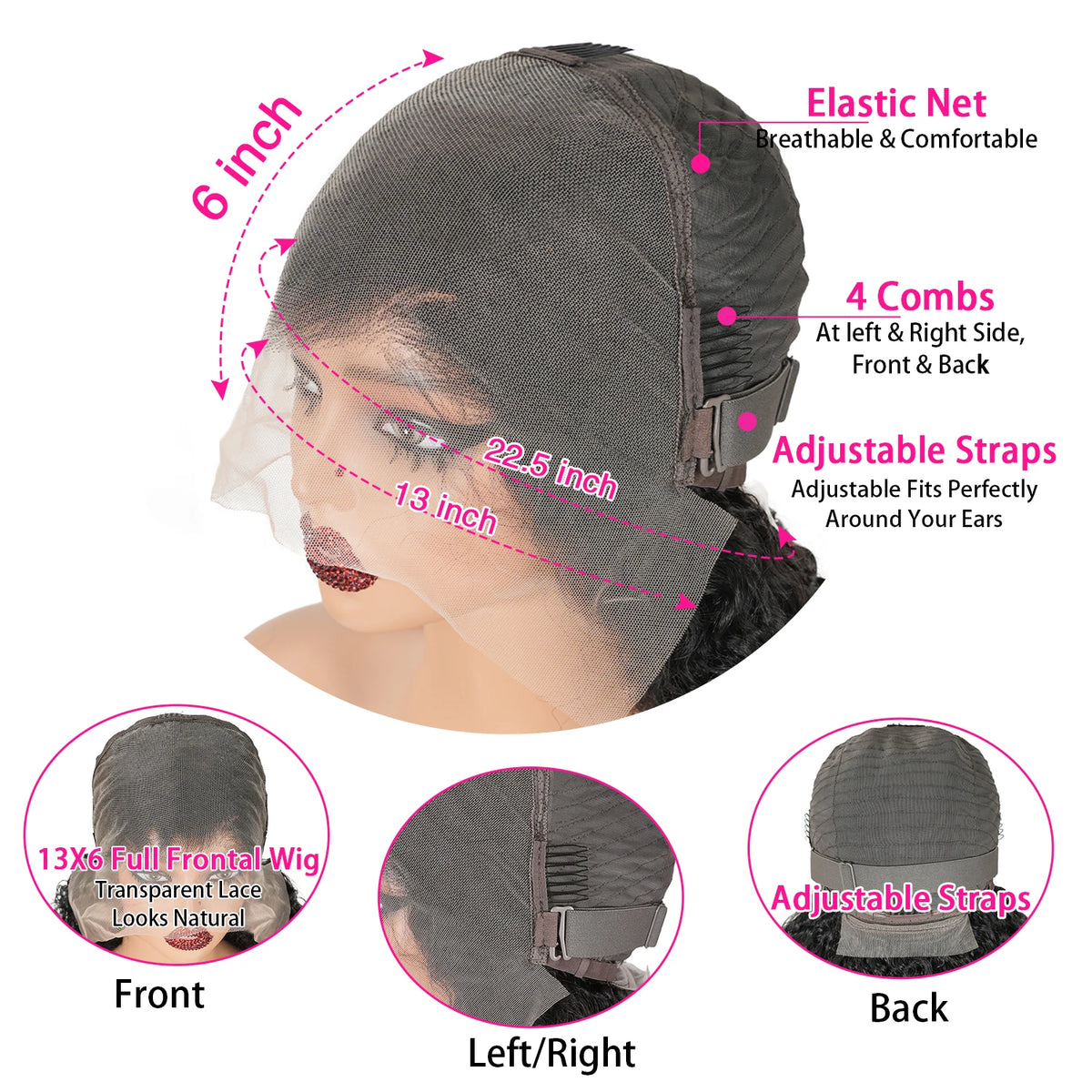 Chocolate Brown Straight Human Hair Lace Front Wig