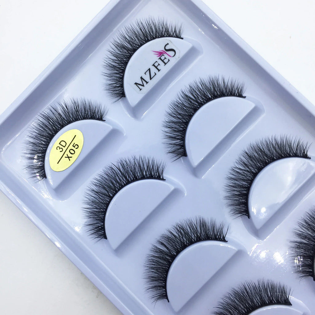 Natural 3D False Lashes | 5 Pairs