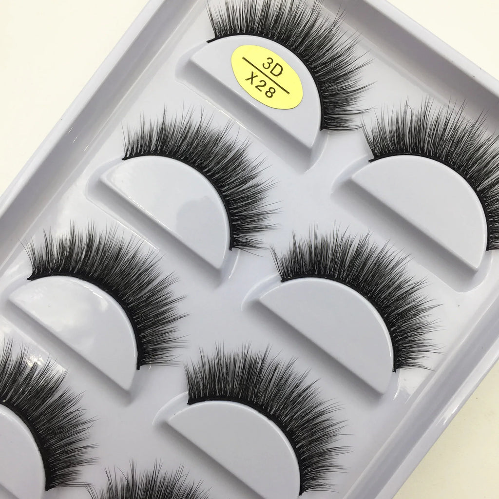 Natural 3D False Lashes | 5 Pairs