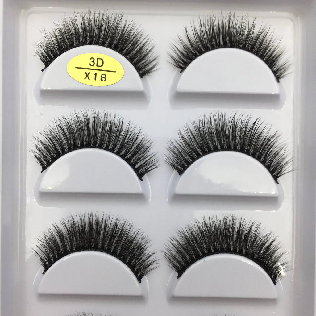 Natural 3D False Lashes | 5 Pairs