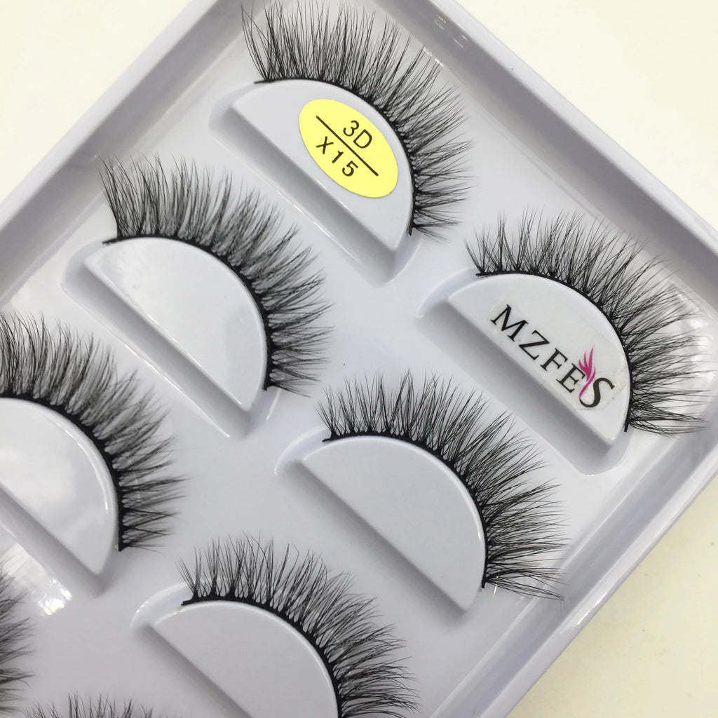 Natural 3D False Lashes | 5 Pairs