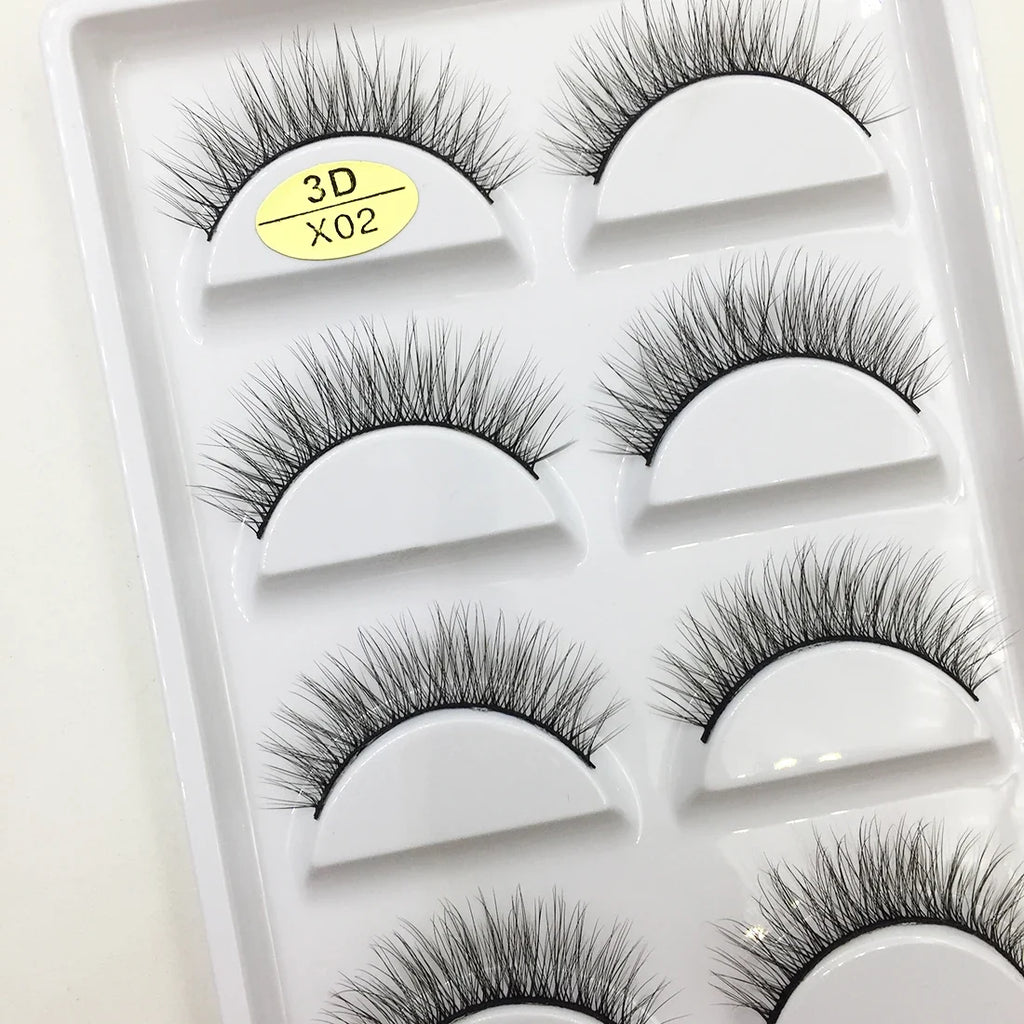 Natural 3D False Lashes | 5 Pairs