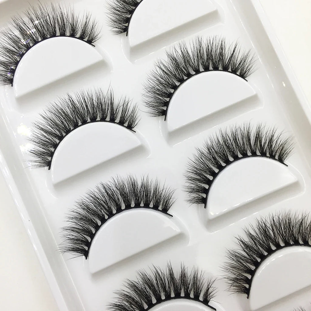 Natural 3D False Lashes | 5 Pairs