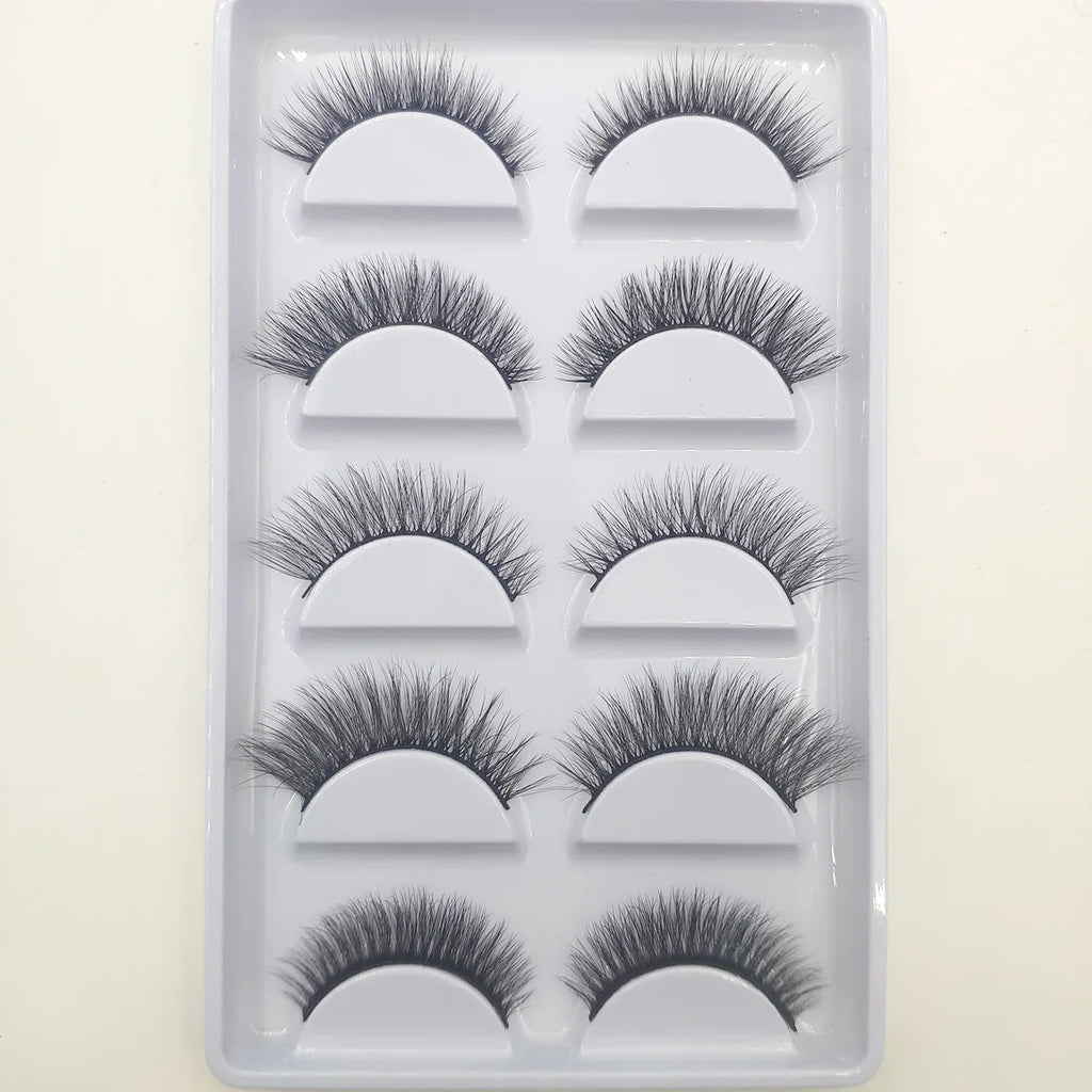 Natural 3D False Lashes | 5 Pairs