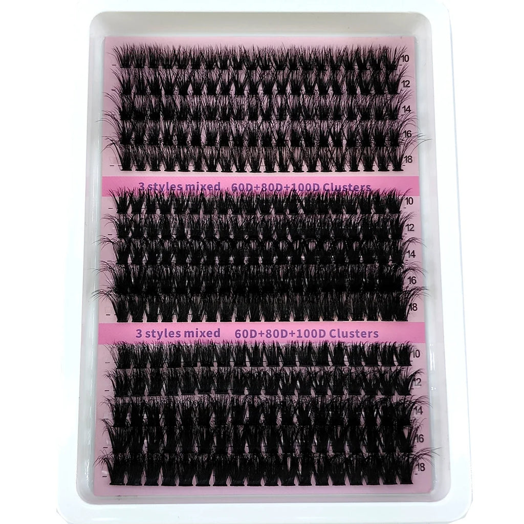 Fluffy 5D Lash Clusters | 15 Rows