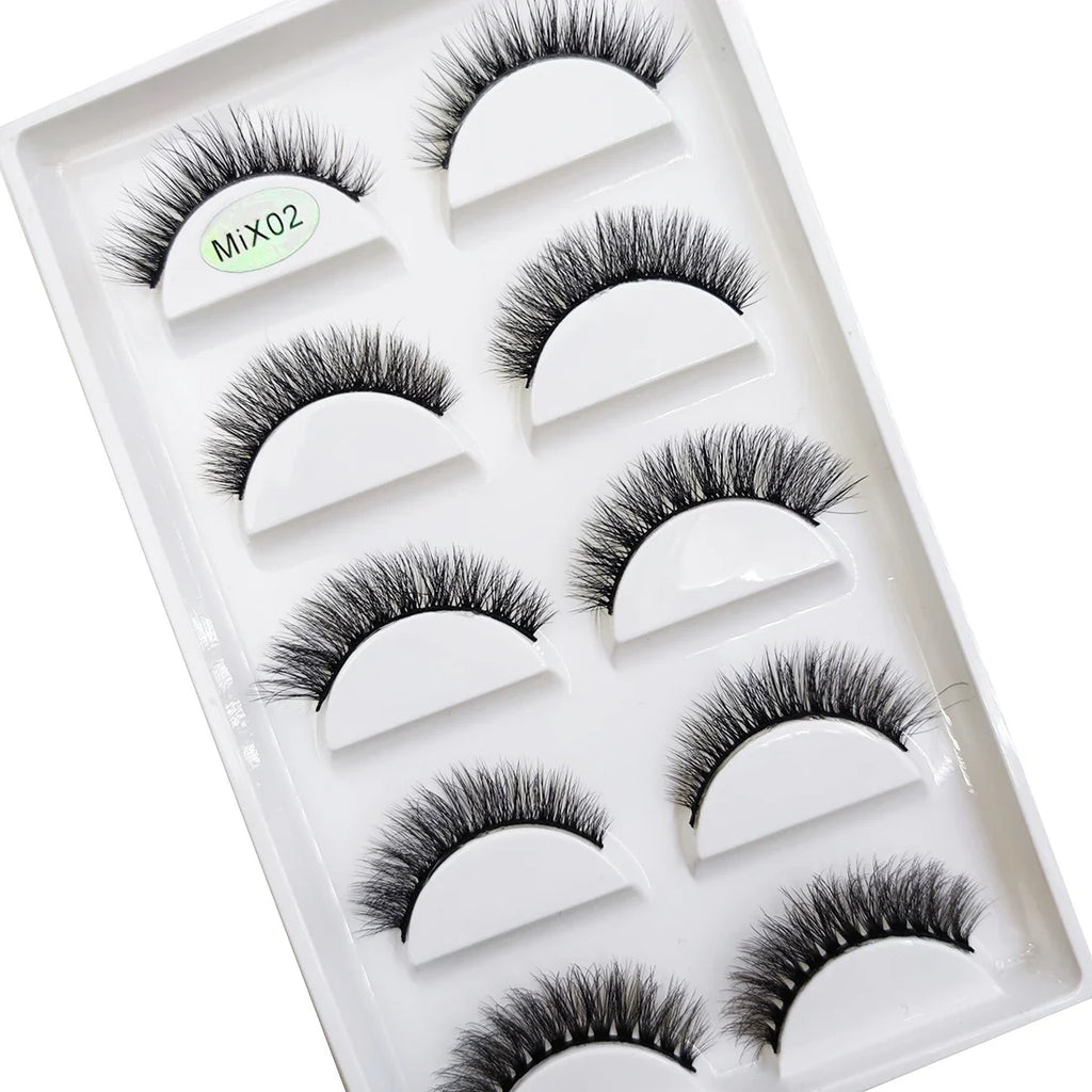 Wispy 3D Strip Lashes | 5 Pairs