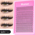 WOSHEER Spiky Manga Lash Cluster Kit