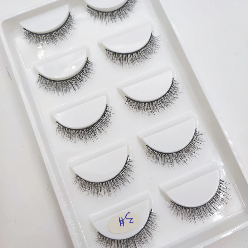 Natural 3D False Lashes | 5 Pairs