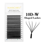 MASSCAKU W-Shape Lash Extensions | 12 Rows
