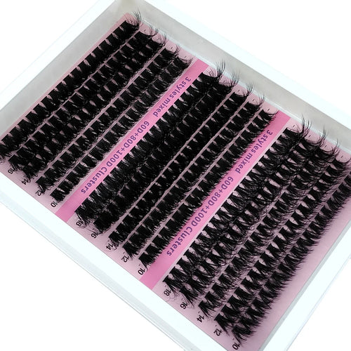 Fluffy 5D Lash Clusters | 15 Rows