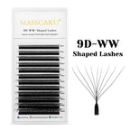 MASSCAKU W-Shape Lash Extensions | 12 Rows