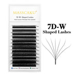 MASSCAKU W-Shape Lash Extensions | 12 Rows