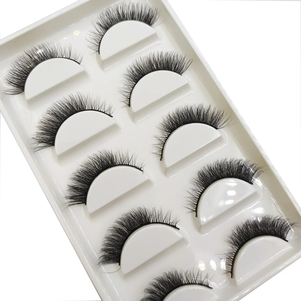 Natural 3D False Lashes | 5 Pairs