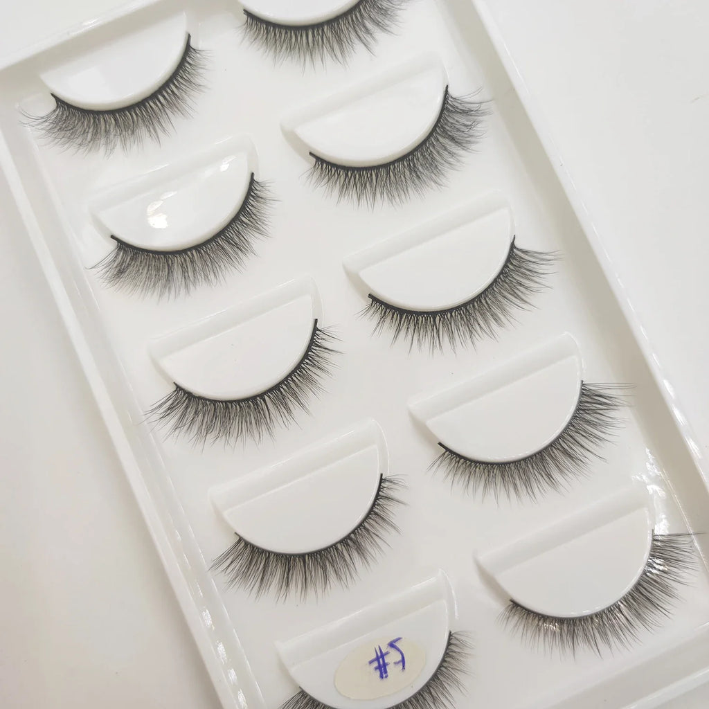 Natural 3D False Lashes | 5 Pairs