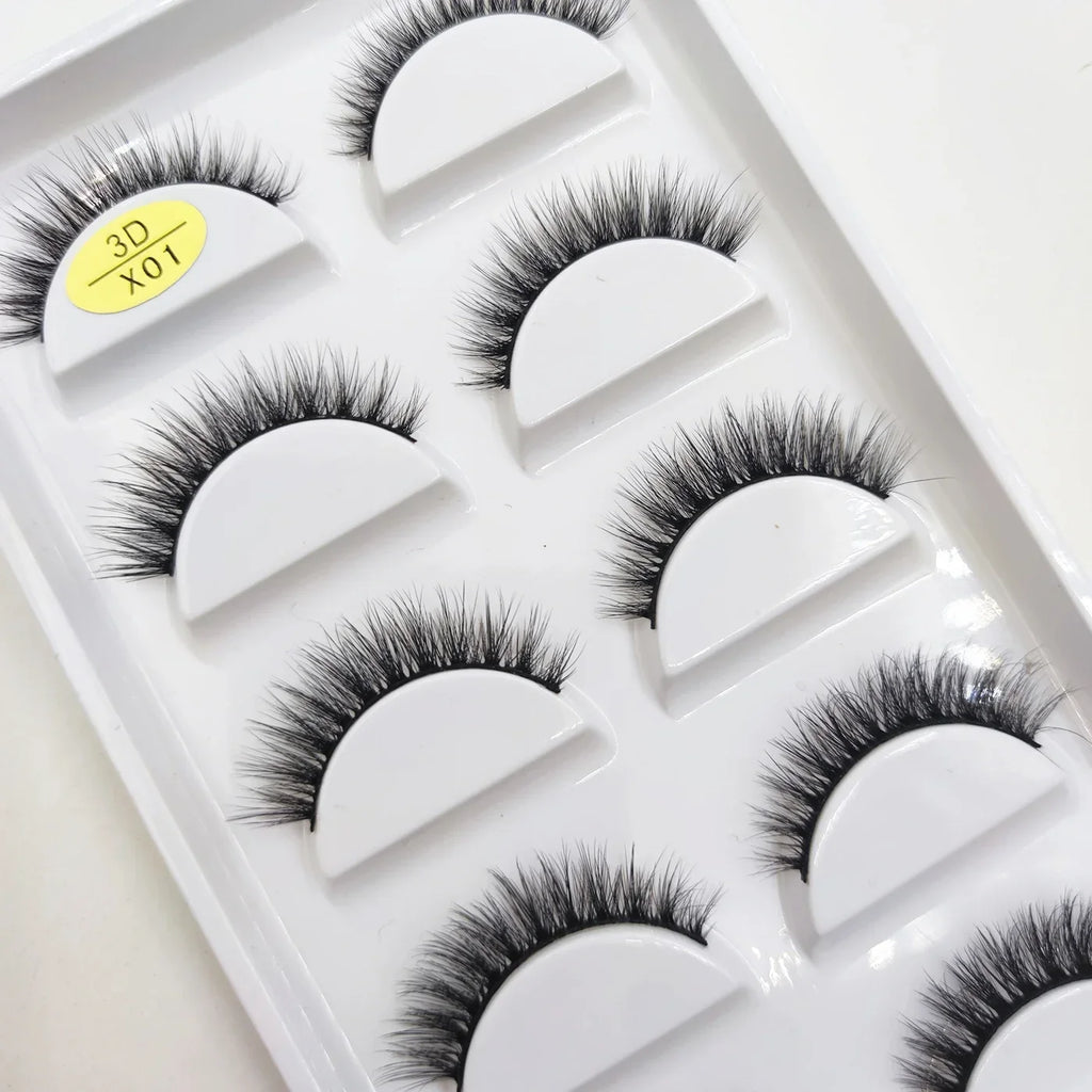 Natural 3D False Lashes | 5 Pairs