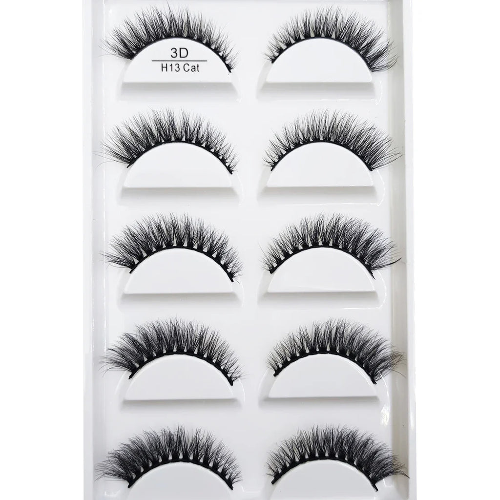 Natural 3D False Lashes | 5 Pairs
