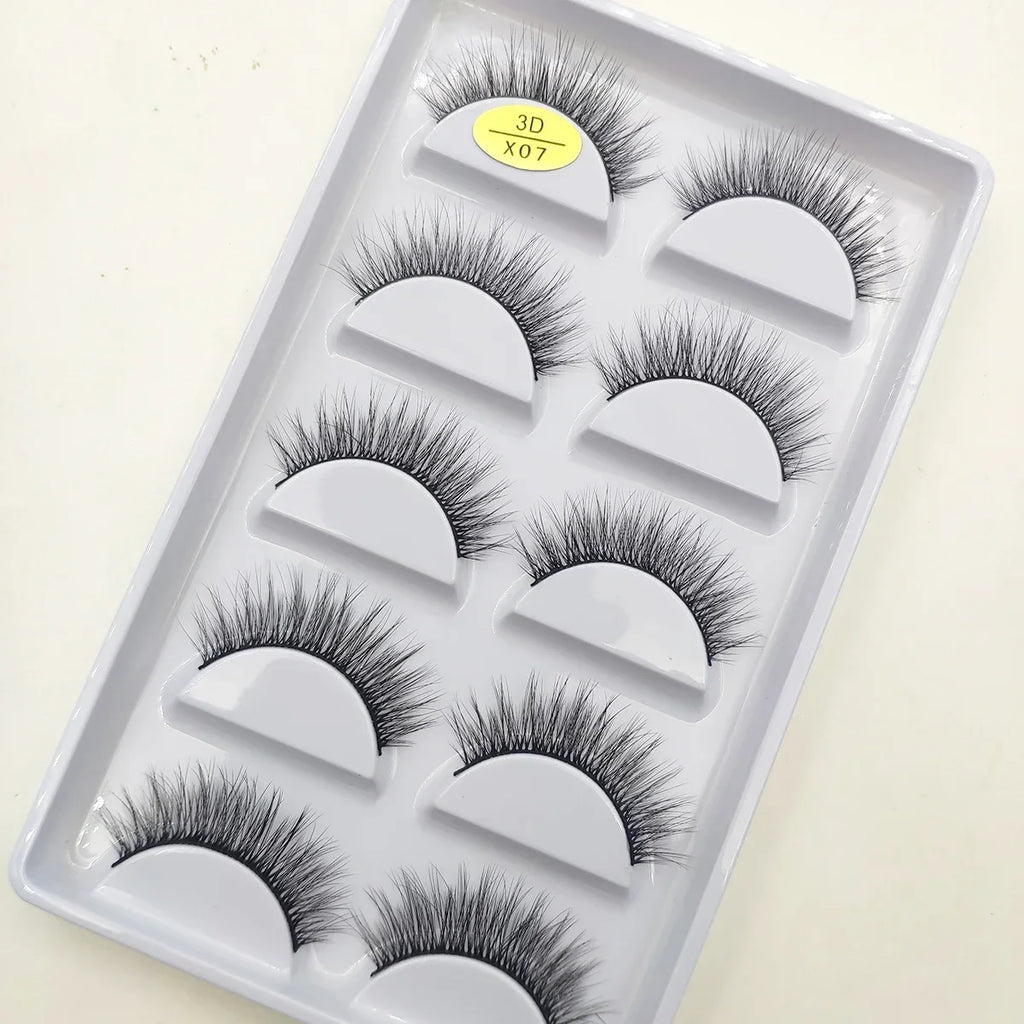 Natural 3D False Lashes | 5 Pairs