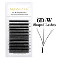 MASSCAKU W-Shape Lash Extensions | 12 Rows