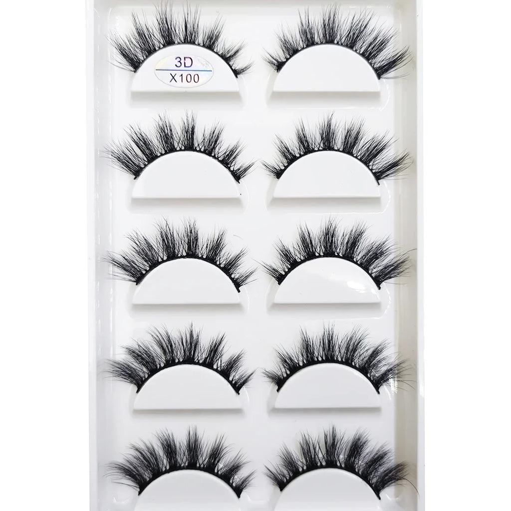 Wispy 3D Strip Lashes | 5 Pairs