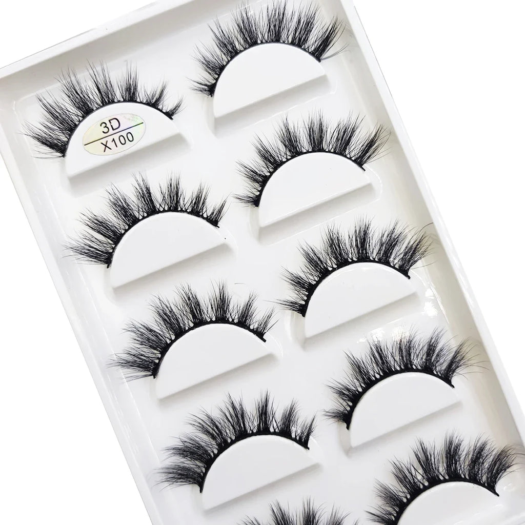 Wispy 3D Strip Lashes | 5 Pairs