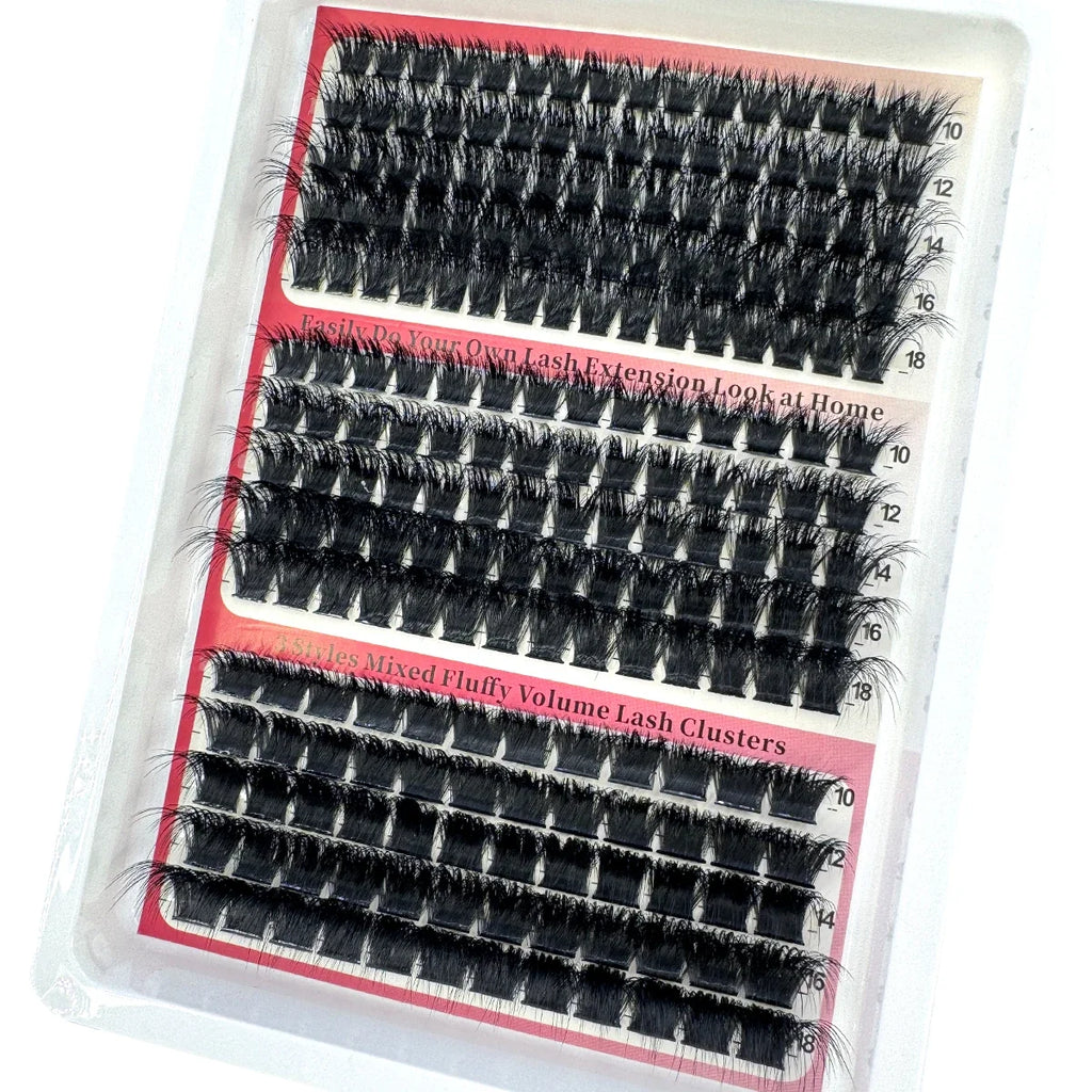 Fluffy 5D Lash Clusters | 15 Rows