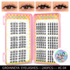 GROINNEYA Natural Lash Clusters | 320 Pieces