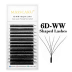 MASSCAKU W-Shape Lash Extensions | 12 Rows