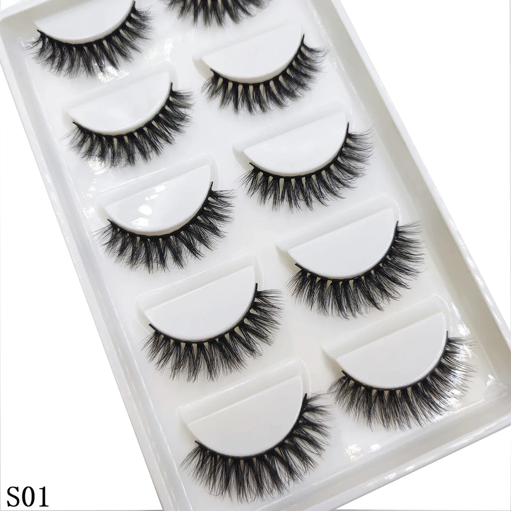 Natural 3D False Lashes | 5 Pairs