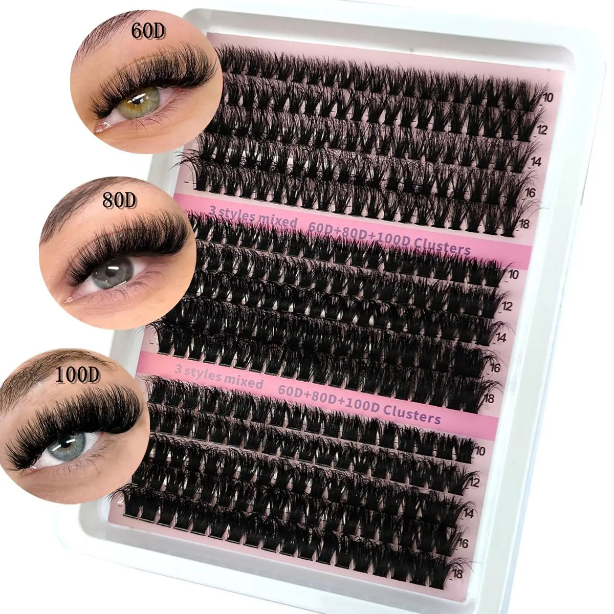 Fluffy 5D Lash Clusters | 15 Rows