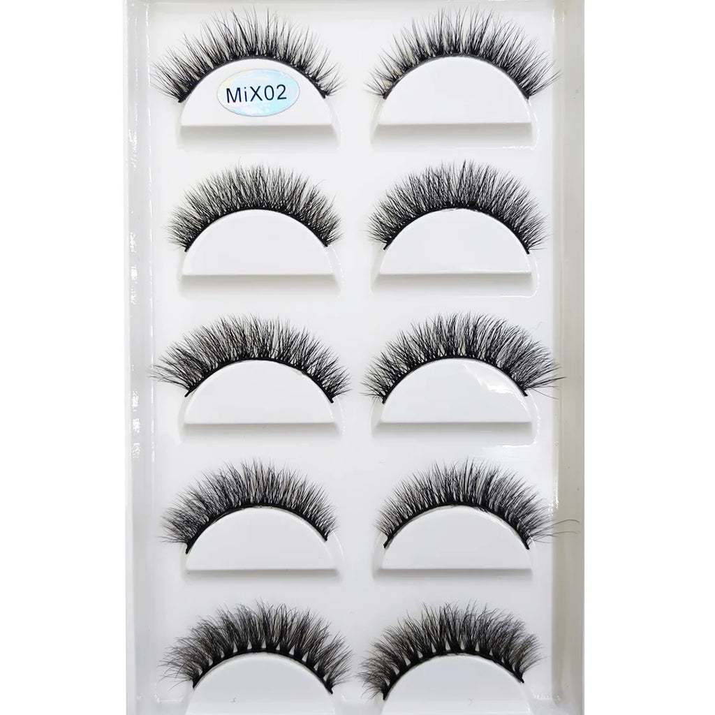 Wispy 3D Strip Lashes | 5 Pairs