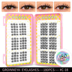 GROINNEYA Natural Lash Clusters | 320 Pieces