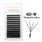 MASSCAKU W-Shape Lash Extensions | 12 Rows