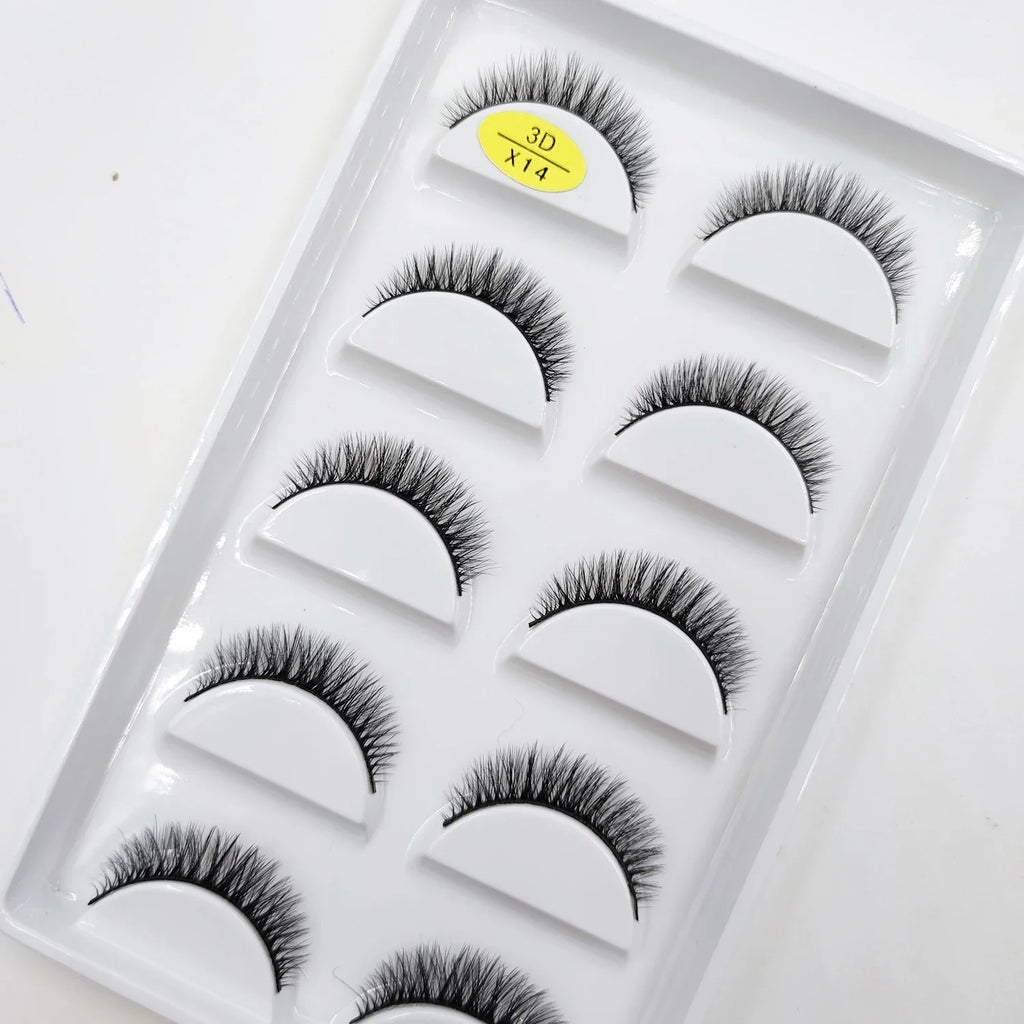 Natural 3D False Lashes | 5 Pairs