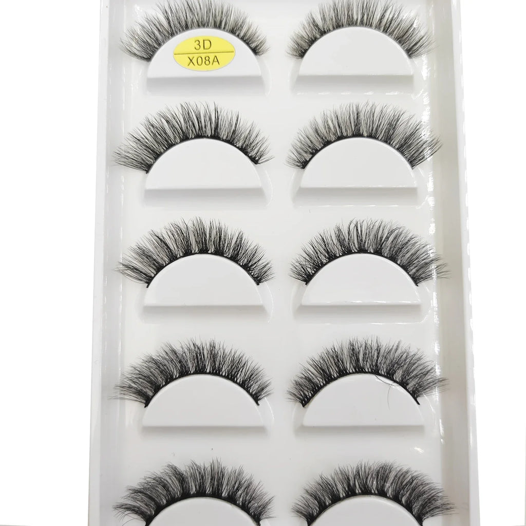 Natural 3D False Lashes | 5 Pairs