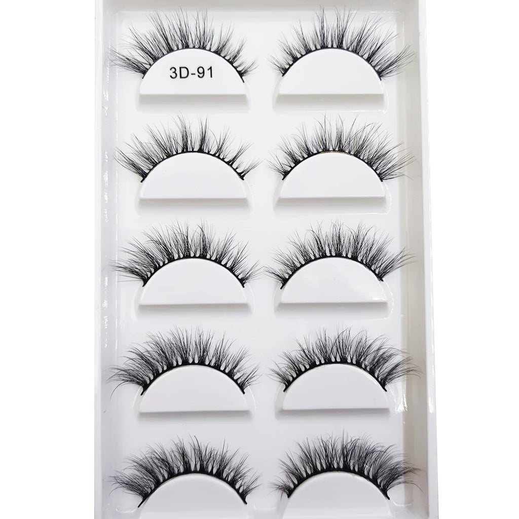 Wispy 3D Strip Lashes | 5 Pairs