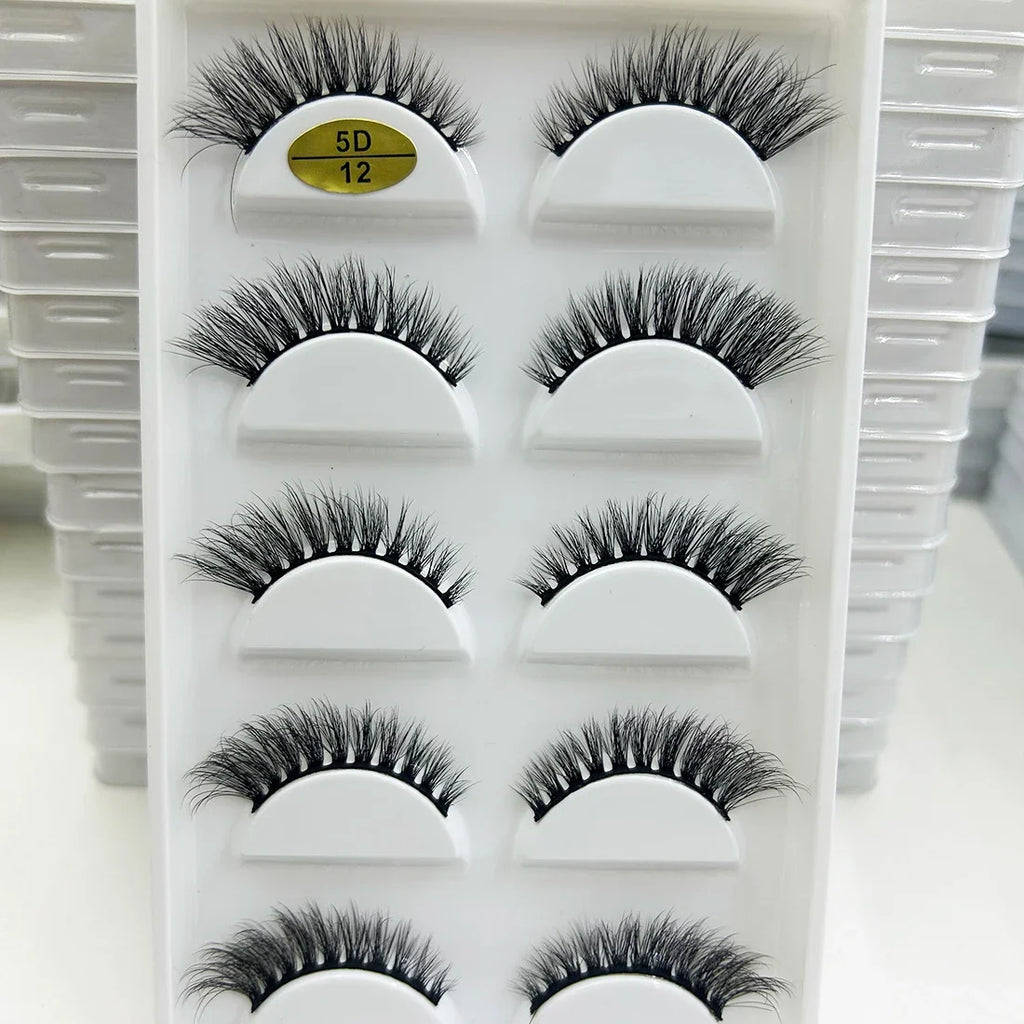 Natural 3D False Lashes | 5 Pairs
