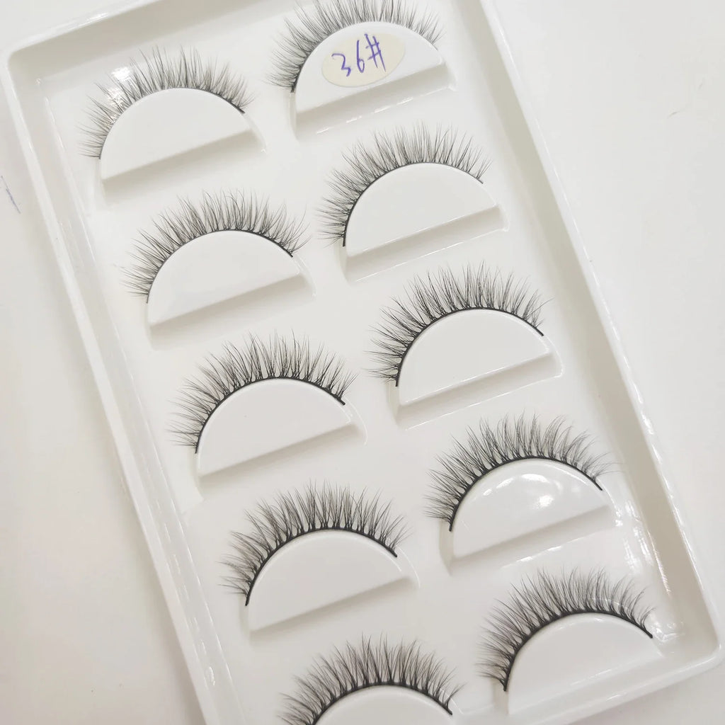 Natural 3D False Lashes | 5 Pairs
