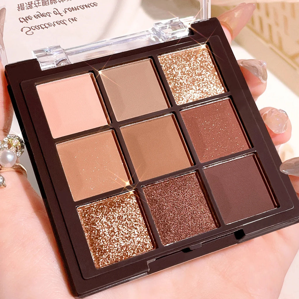 Mocha Chocolate Eyeshadow Palette | 9 Shades