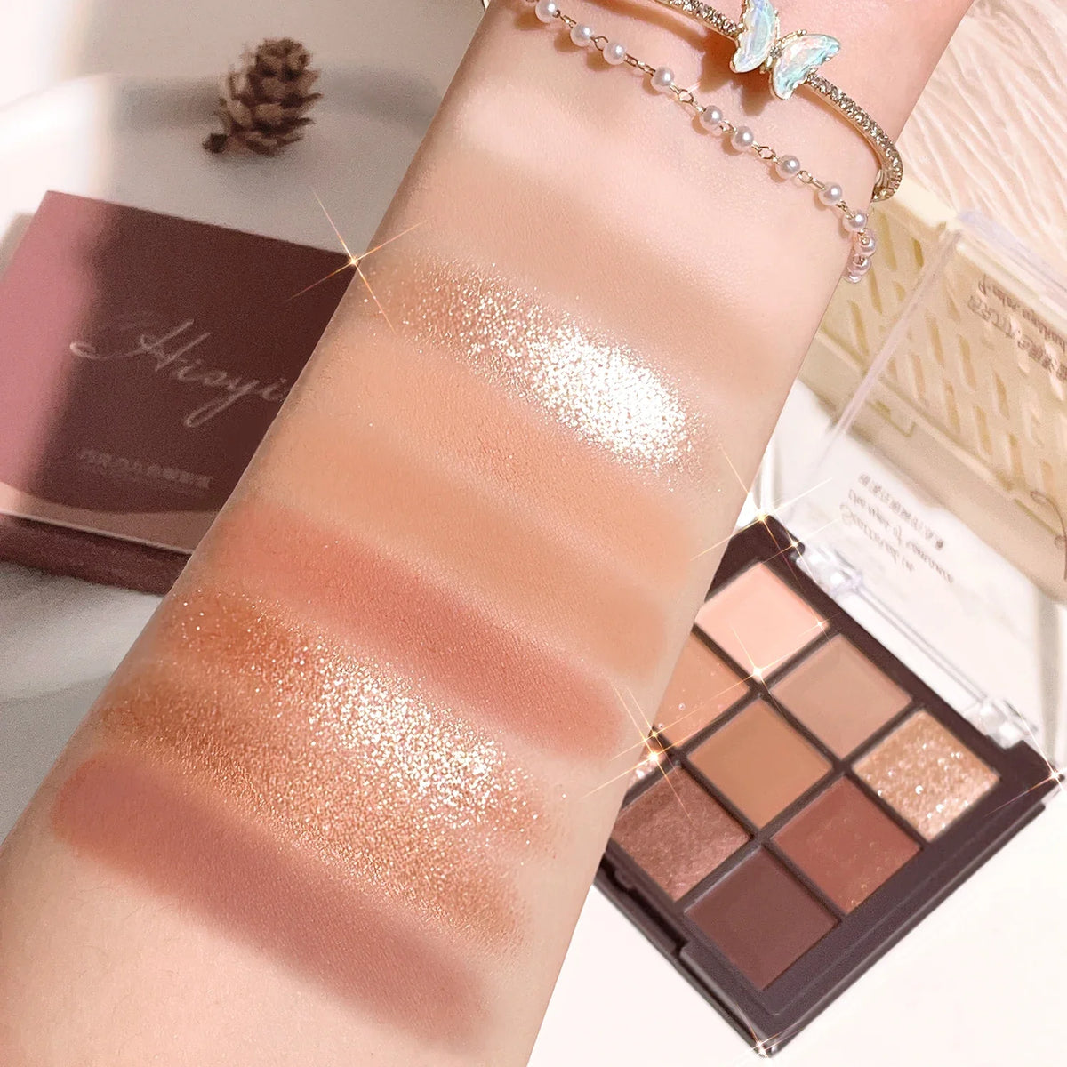 Mocha Chocolate Eyeshadow Palette | 9 Shades