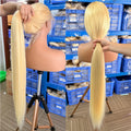 613 Blonde Bone Straight Human Hair Wig | 360 Lace